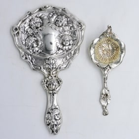 (2) Art Nouveau Sterling Silver Pieces