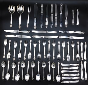 (78) Piece Georg Jensen Sterling Flatware Set