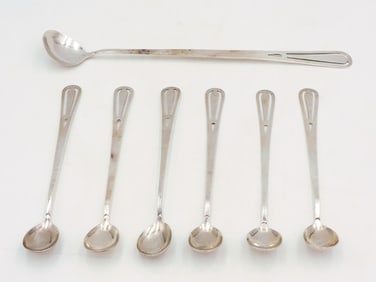(7) Franklin Porter Sterling Iced Tea Set