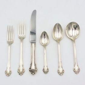 (90) Piece Reed & Barton Sterling Flatware Set