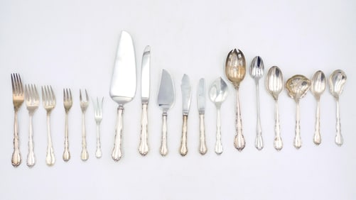 (93) Piece Lunt Sterling Silver Flatware Set