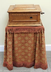Regina Disk Double-Comb Music Box on Stand