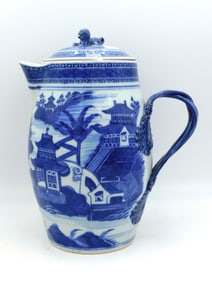 Nanking Chinese Covered Cider Jug