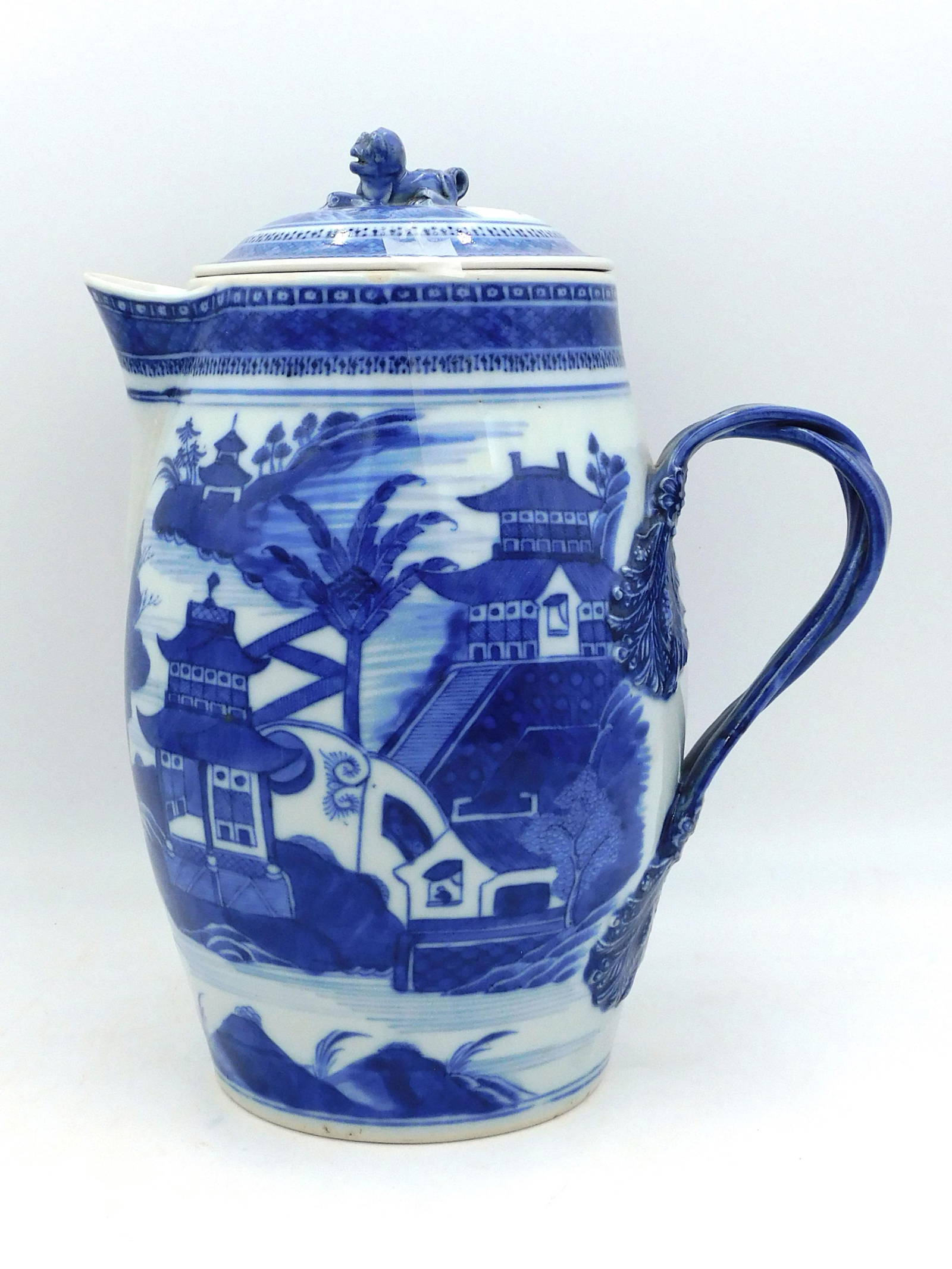 Nanking Chinese Covered Cider Jug