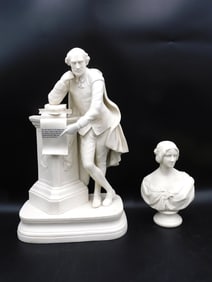 (2) Parian Figures