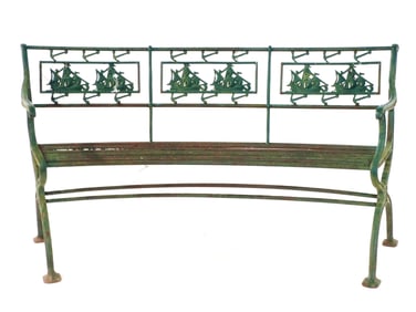 Cast Iron Nautical Bench