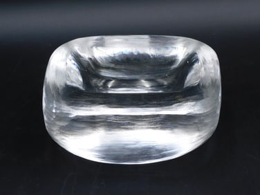Orrefors Hand Chiseled Art Glass Bowl