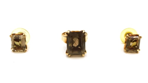 Topaz Ring and Earrings