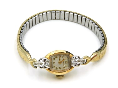 Gold Case Ladies Bulova Watch