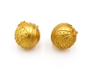 14k Gold Victorian Etruscan Revival Coach Covers