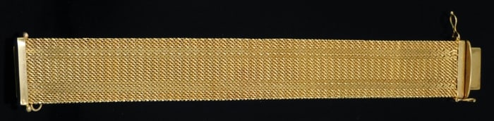 18kt Gold Mesh Bracelet