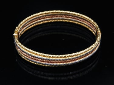18kt Gold Tri-Colored Gold Bracelet