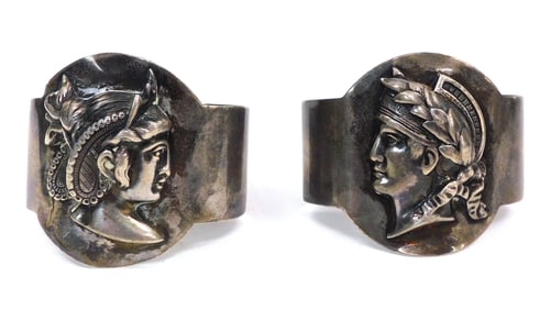 (2) Cast and Sheet Silver Bracelets