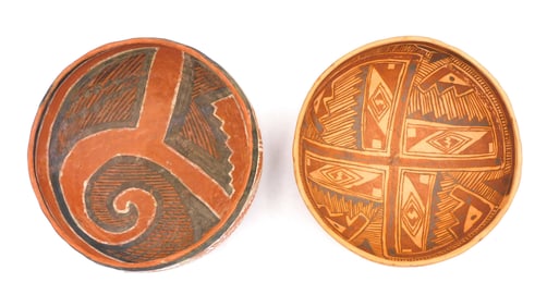 (2) Ancestral Southwest Pueblo Pottery Bowls
