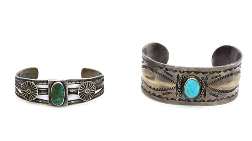 (2) Navajo Silver Bracelets