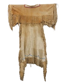 Apache Woman's Beaded Hide Dress