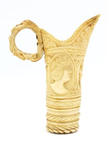 Carved Bone Ewer