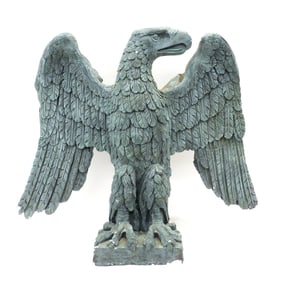 Cast Plaster Eagle After A.H. Davenport