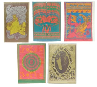 (5) Psychedelic Rock Concert Posters