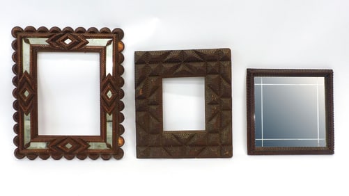 (3) Tramp Art Frames