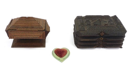 (3) Pieces of Tramp Art
