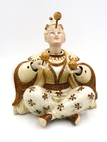 Antique Porcelain Nodder Female Figurine