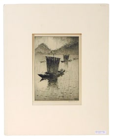 Martin Lewis Drypoint Etching