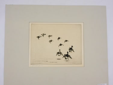 P.C. Wharton Drypoint Etching
