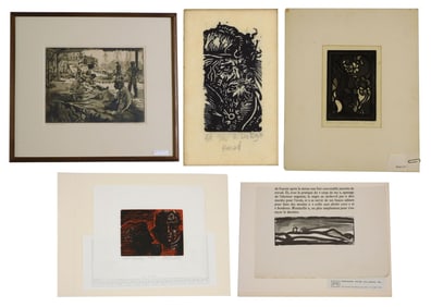 (5) Prints by Various Artists