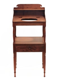 Mahogany Federal Washstand