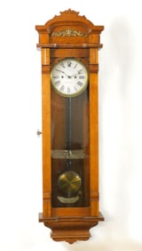 Victorian Oak Long Drop Regulator Clock