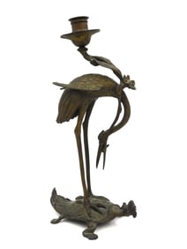 Asian Bronze Candlestick