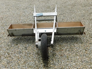 Vintage Cranberry Fertilizer Spreader