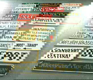 (17) Edaville Railroad Vintage Signs