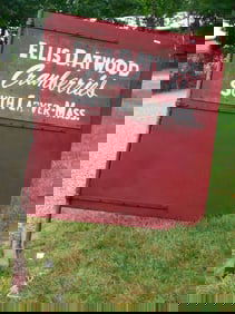 Ellis D. Atwood Painted Cranberry Sign