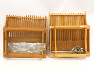 (2) Modern Cranberry Scoops