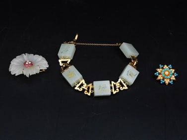 (3) Pieces Gold Jewelry