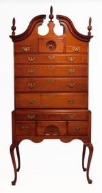 Queen Anne Bonnett Top High Boy