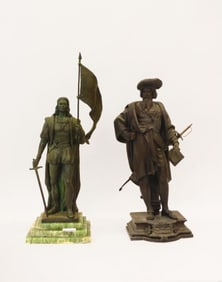 (2) Statues of Christopher Columbus