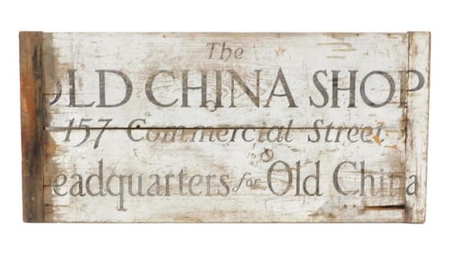 Old China Shop Painted Sign