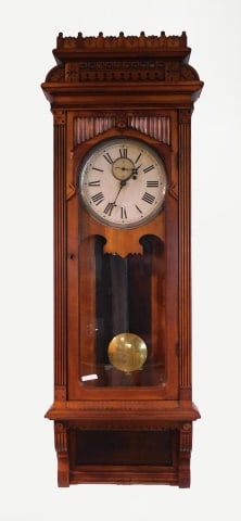 Gilbert Weight Driven Wall Regulator Clock (1 of 2)