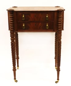 American Federal Two-Drawer Work Table