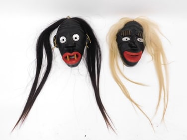 (2) Contemporary False Face Masks