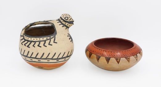 (2) Native American Pottery Pieces