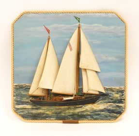 Open Diorama of a Schooner