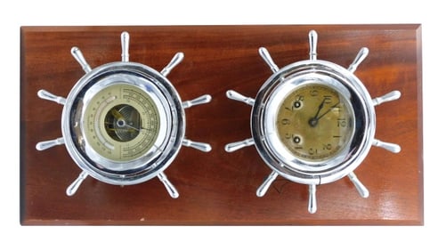 Chelsea Ship's Bell Clock with Barometer