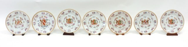(7) Samson Armorial Plates