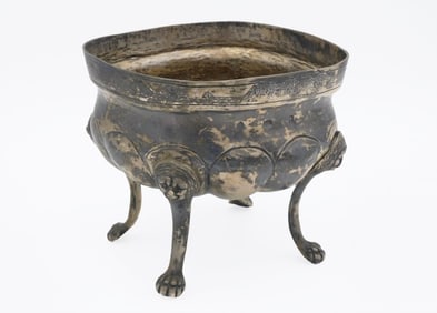 Spanish Colonial Style Silver Footed Bowl