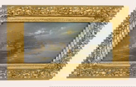 European Village & Lakeside Painting