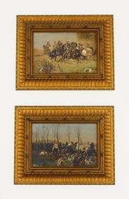 (2) Battle Scene Paintings